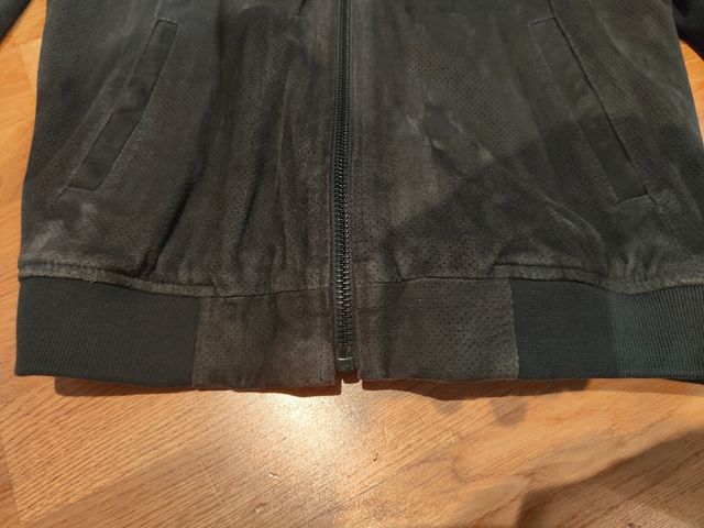 Chaqueta bomber auténtica piel ante SUPERDRY + 🎁