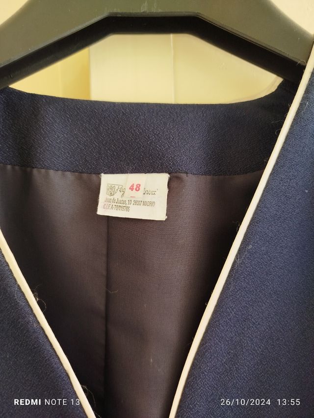 Traje de chaqueta mujer azul marino