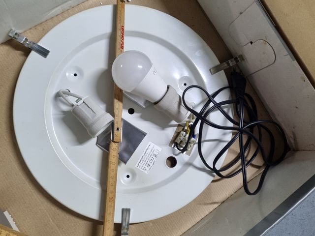 Lampadario rotondo da doffito