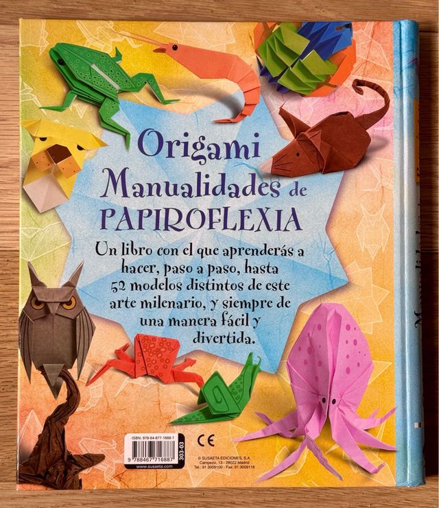 Libro Origami manualidades de papiroflexia