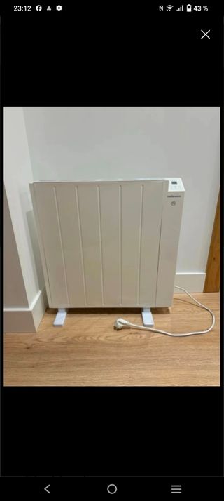 Radiador eléct. Mallerware bajo consumo.