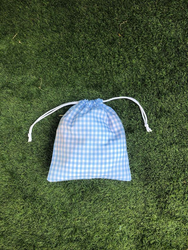 Bolsa merienda azul claro para niños