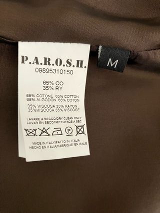 Vestido de calidad marca P A r o s h