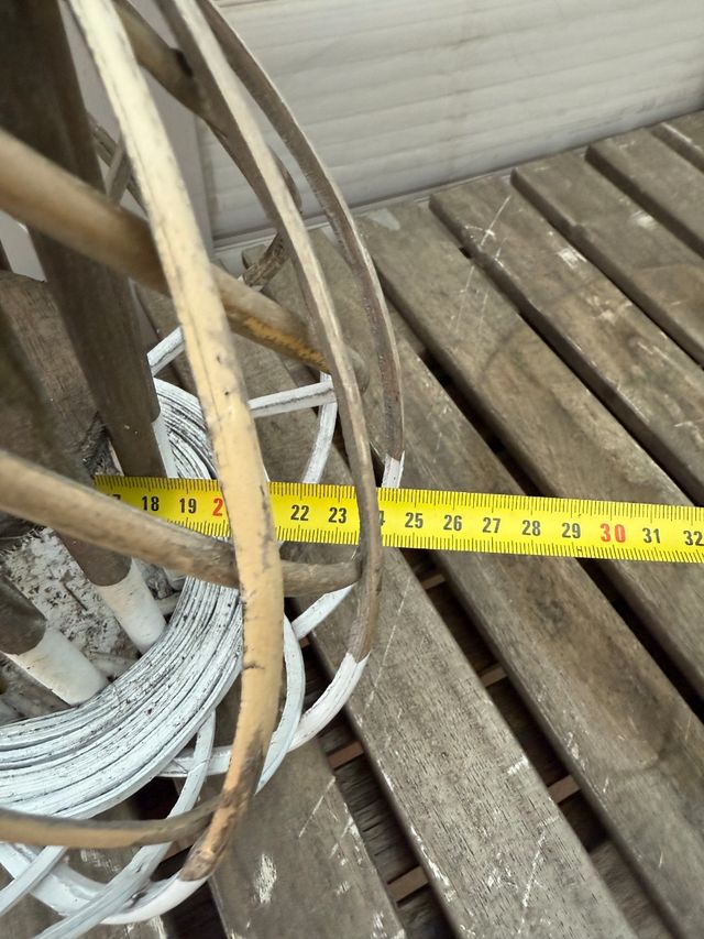 Farol portavelas de mimbre