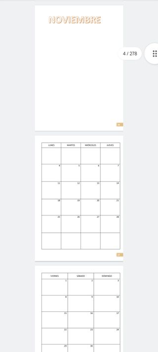 PDF Agenda Diaria, Semanal, Mensual
