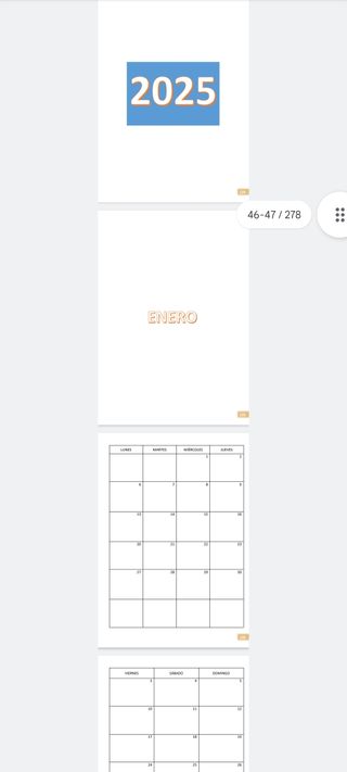 PDF Agenda Diaria, Semanal, Mensual