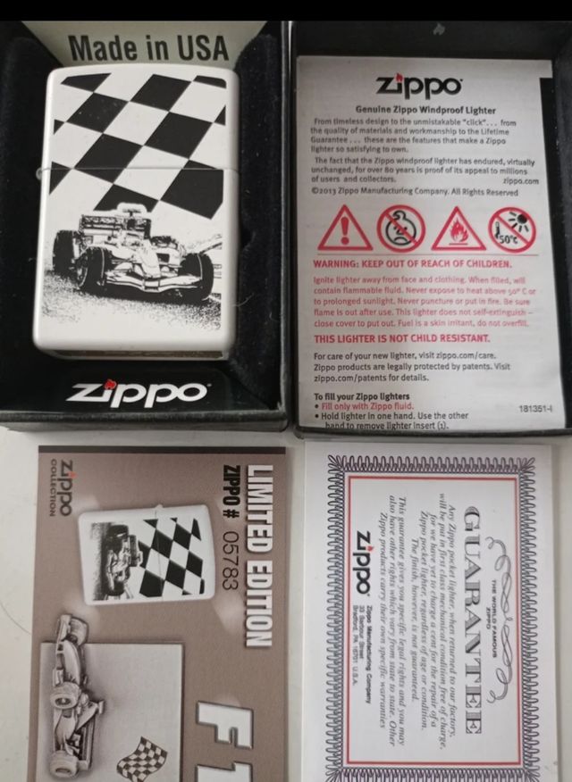 Mecheros EDICIÓN LIMITADA Zippo NUEVOS! originales