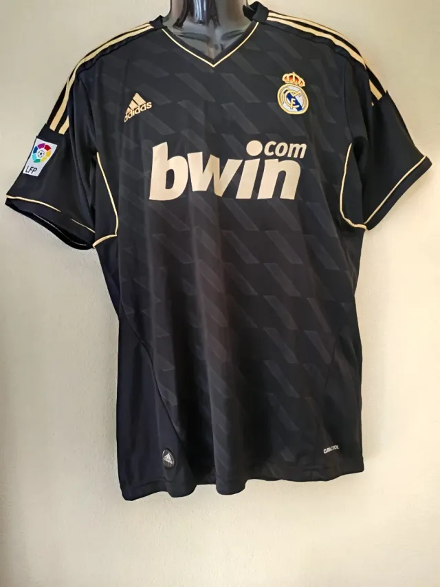 Camiseta fútbol negra talla L
