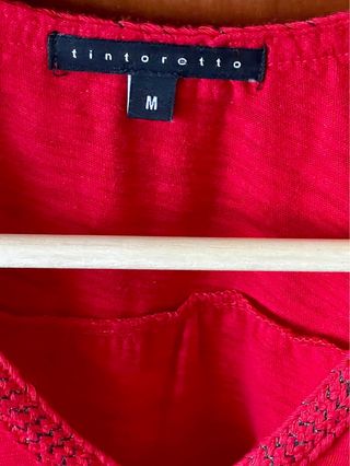 Jersey rojo fino de Tintoretto