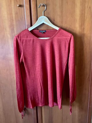 Jersey fino color teja