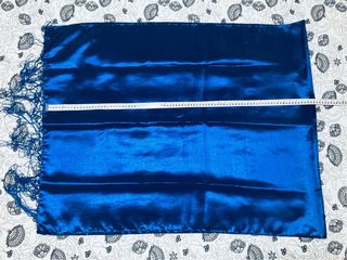 Pañuelo Azul Oscuro Espejo Brillante 180x70 CM
