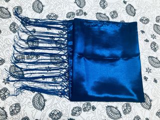 Pañuelo Azul Oscuro Espejo Brillante 180x70 CM