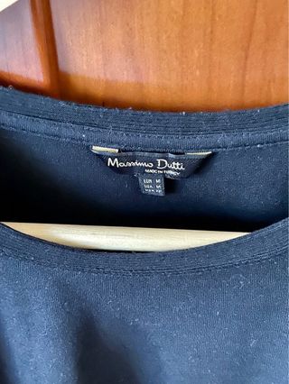 Jersey fino azul marino de Massimo Dutti