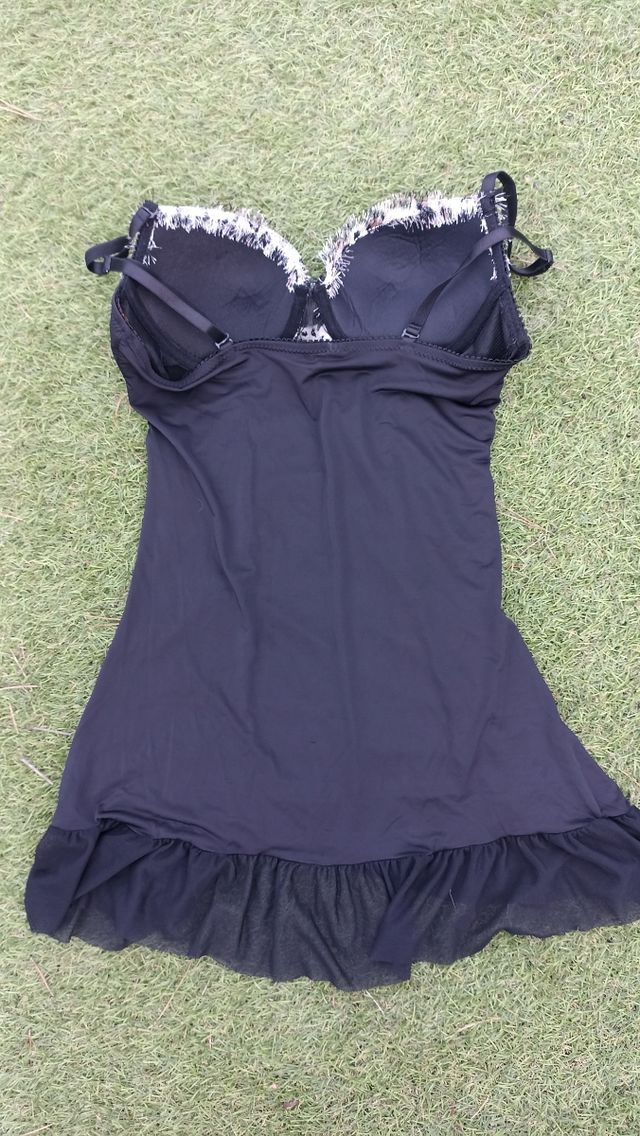 Picardías negro y tigre