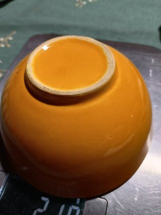 Tazón cerámica naranja años 90