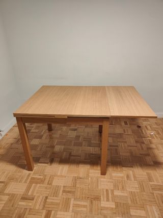Mesa de comedor extensible 90x90