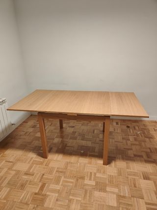 Mesa de comedor extensible 90x90
