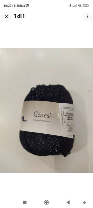 GR 500 gomitoli cotone GENESI blu