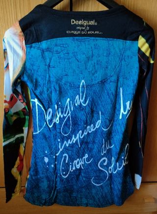 Camiseta mnga larga mujer.Desigual.