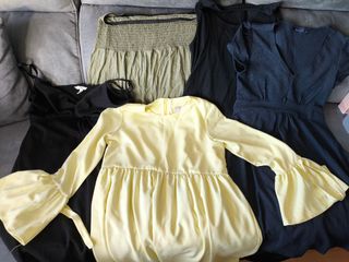 Ropa embarazada + cinto + cosas varias