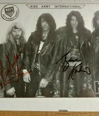 Foto Autografata originale Kiss
