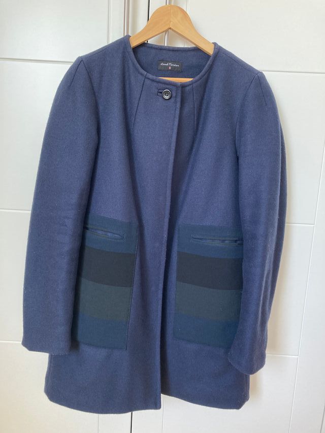 Cappotto Loreak Mendian in lana blu