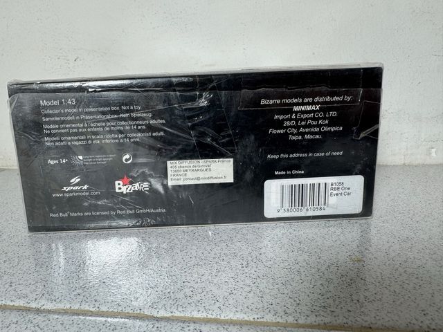 1:43 Spark Bizzare RBE ONE redbull event car