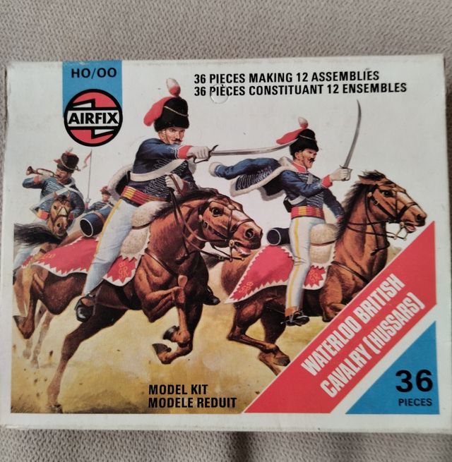 Soldados airfix Waterloo caballeria