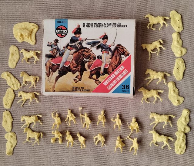 Soldados airfix Waterloo caballeria