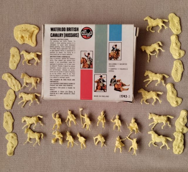 Soldados airfix Waterloo caballeria