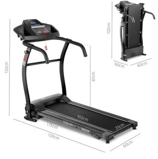 Cinta de correr y andar plegable.