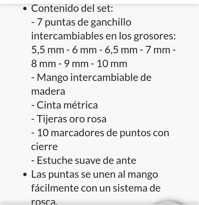 SET DE AGUJAS GANCHILLO (CROCHET) KNITPRO