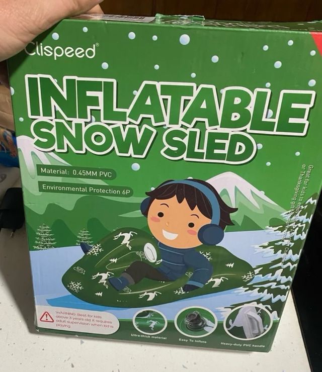 Trineo deslizador para nieve inflable