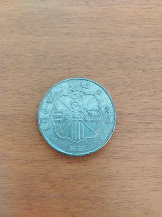 100 pesetas plata Franco 1966