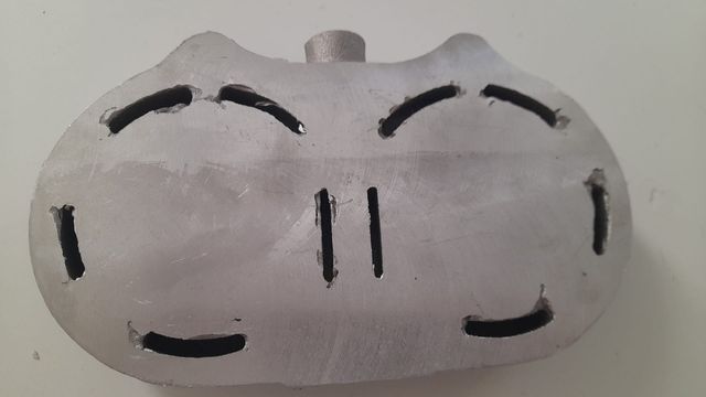 Testa banschee 350   Yamaha atv  in fusione in al