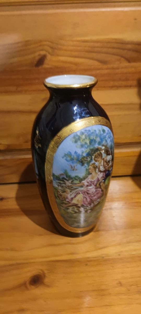 Antiguo jarrón limonges Francia