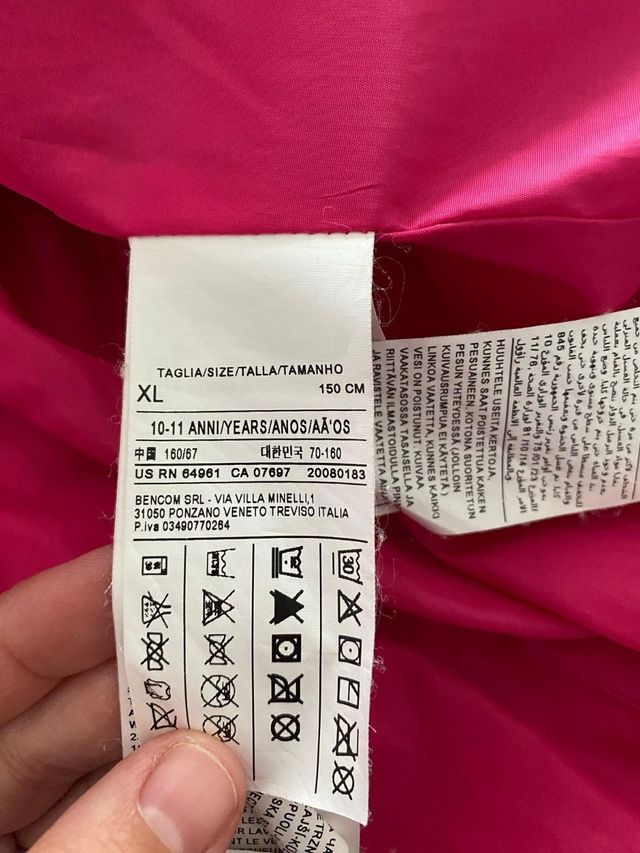 Abrigo plumas de Benetton