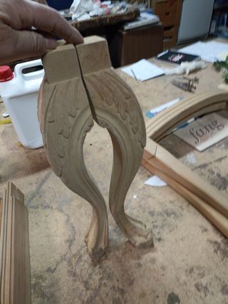 Patas madera garra de leon