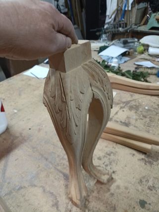 Patas madera garra de leon