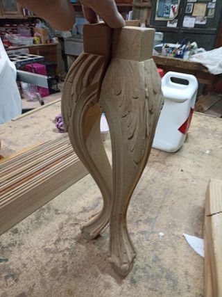 Patas madera garra de leon