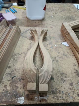 Patas madera garra de leon