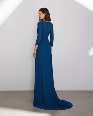 Vestido de fiesta largo Rosa Clará T50