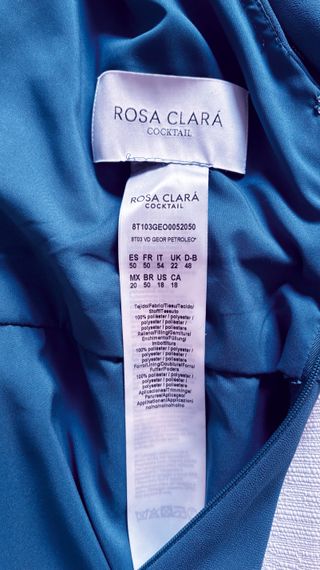 Vestido de fiesta largo Rosa Clará T50