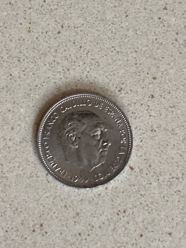 Moneda 5 ptas Franco 1949