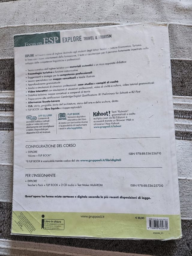 Libro superiore EXPLORE travel and turismo