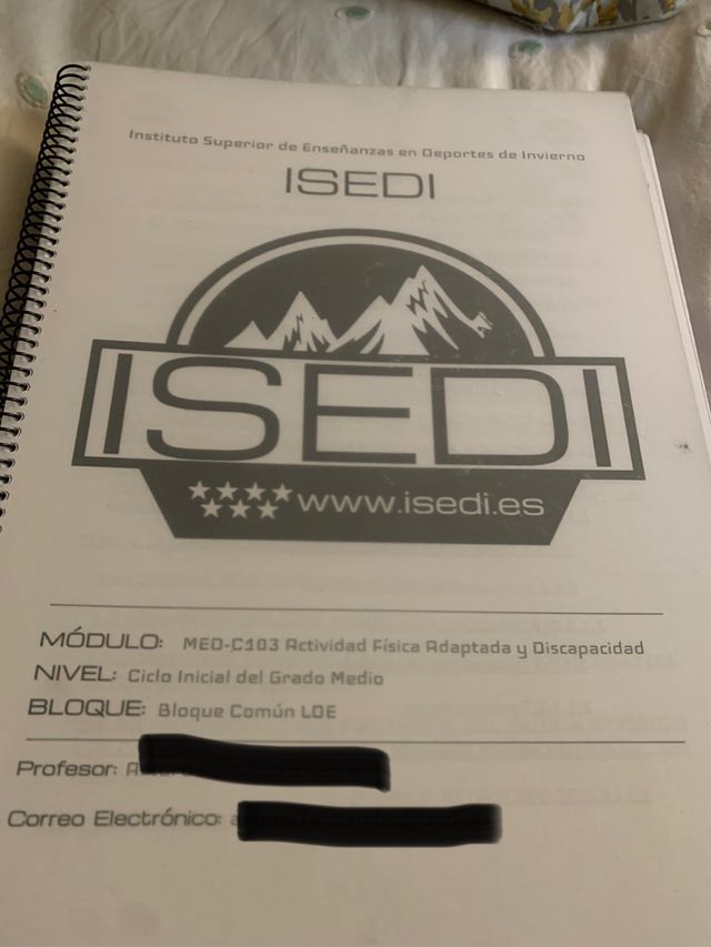 Temario común curso entrenador ISEDI