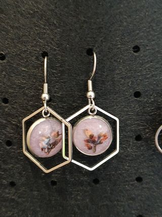 Pendientes hexagonales