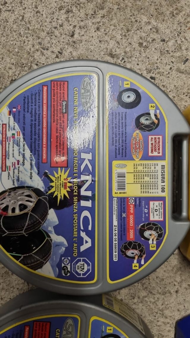 Catene da neve nuove