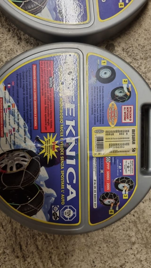 Catene da neve nuove