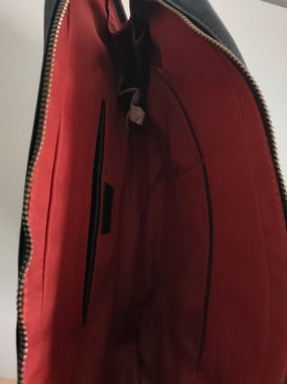 Portadocumentos, lana y piel sintética